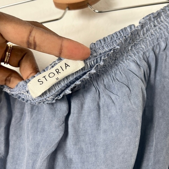 Storia Tie Dye Strapless Midi Dress - Picture 6 of 7